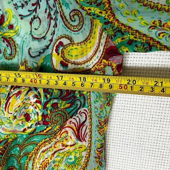 Fig and Flower puff sleeve 70s Paisley‎ peasant boho top MEDIUM - Picture 6 of 9